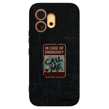 Picasee Μαύρη θήκη σιλικόνης για Honor 600 - EMERGENCY