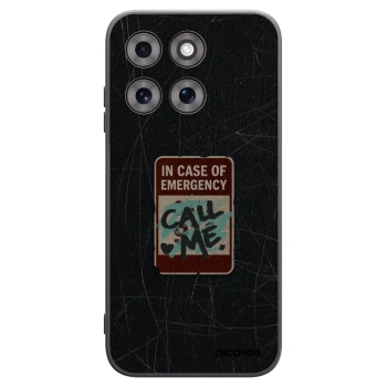 Picasee Μαύρη θήκη σιλικόνης για Motorola Moto G77 - EMERGENCY