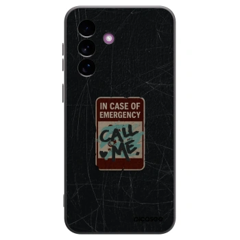 Picasee Μαύρη θήκη σιλικόνης για Samsung Galaxy A37 - EMERGENCY