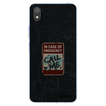 Picasee διαφανής θήκη σιλικόνης Xiaomi Redmi 7A - EMERGENCY