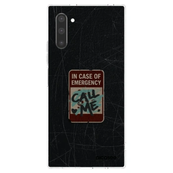 Picasee διαφανής θήκη σιλικόνης Samsung Galaxy Note 10 N970F - EMERGENCY
