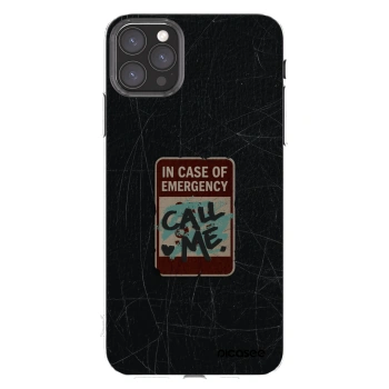 Picasee διαφανής θήκη σιλικόνης Apple iPhone 11 Pro Max - EMERGENCY