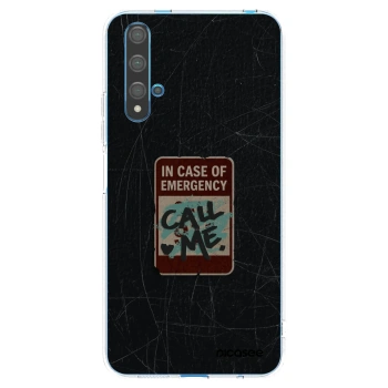 Picasee διαφανής θήκη σιλικόνης Huawei Nova 5T - EMERGENCY