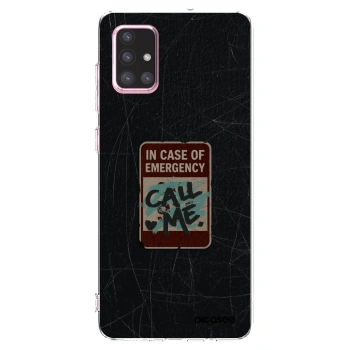 Picasee διαφανής θήκη σιλικόνης Samsung Galaxy A71 A715F - EMERGENCY