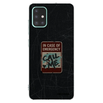 Picasee διαφανής θήκη σιλικόνης Samsung Galaxy A51 A515F - EMERGENCY