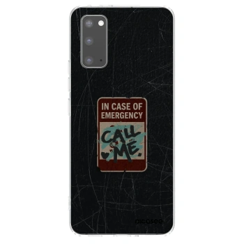 Picasee διαφανής θήκη σιλικόνης Samsung Galaxy S20 G980F - EMERGENCY