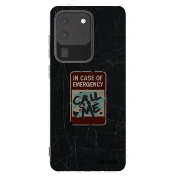 Picasee διαφανής θήκη σιλικόνης Samsung Galaxy S20 Ultra 5G G988F - EMERGENCY