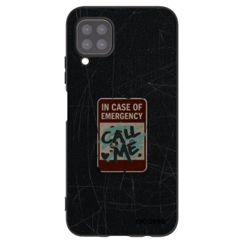 Picasee Μαύρη θήκη σιλικόνης για Huawei P40 Lite - EMERGENCY