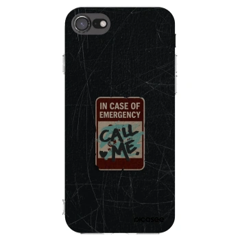 Picasee διαφανής θήκη σιλικόνης Apple iPhone SE 2020 - EMERGENCY