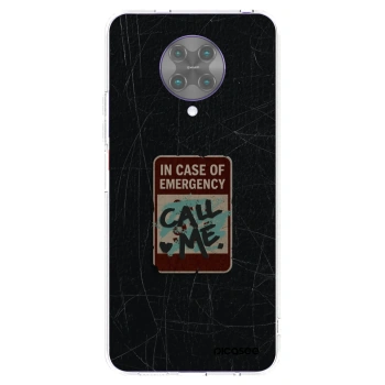 Picasee διαφανής θήκη σιλικόνης Xiaomi Poco F2 Pro - EMERGENCY