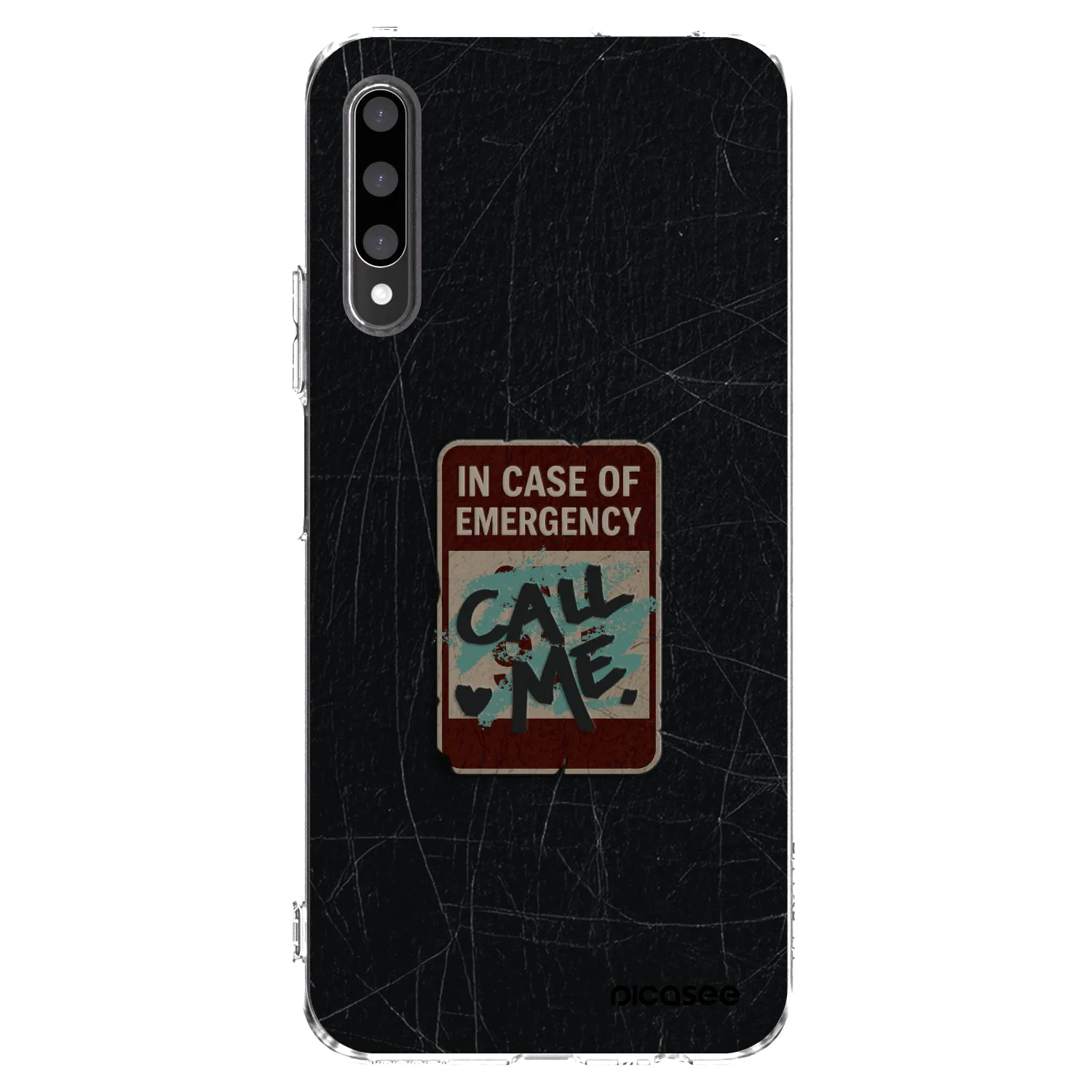 Picasee διαφανής θήκη σιλικόνης Honor 9X Pro - EMERGENCY