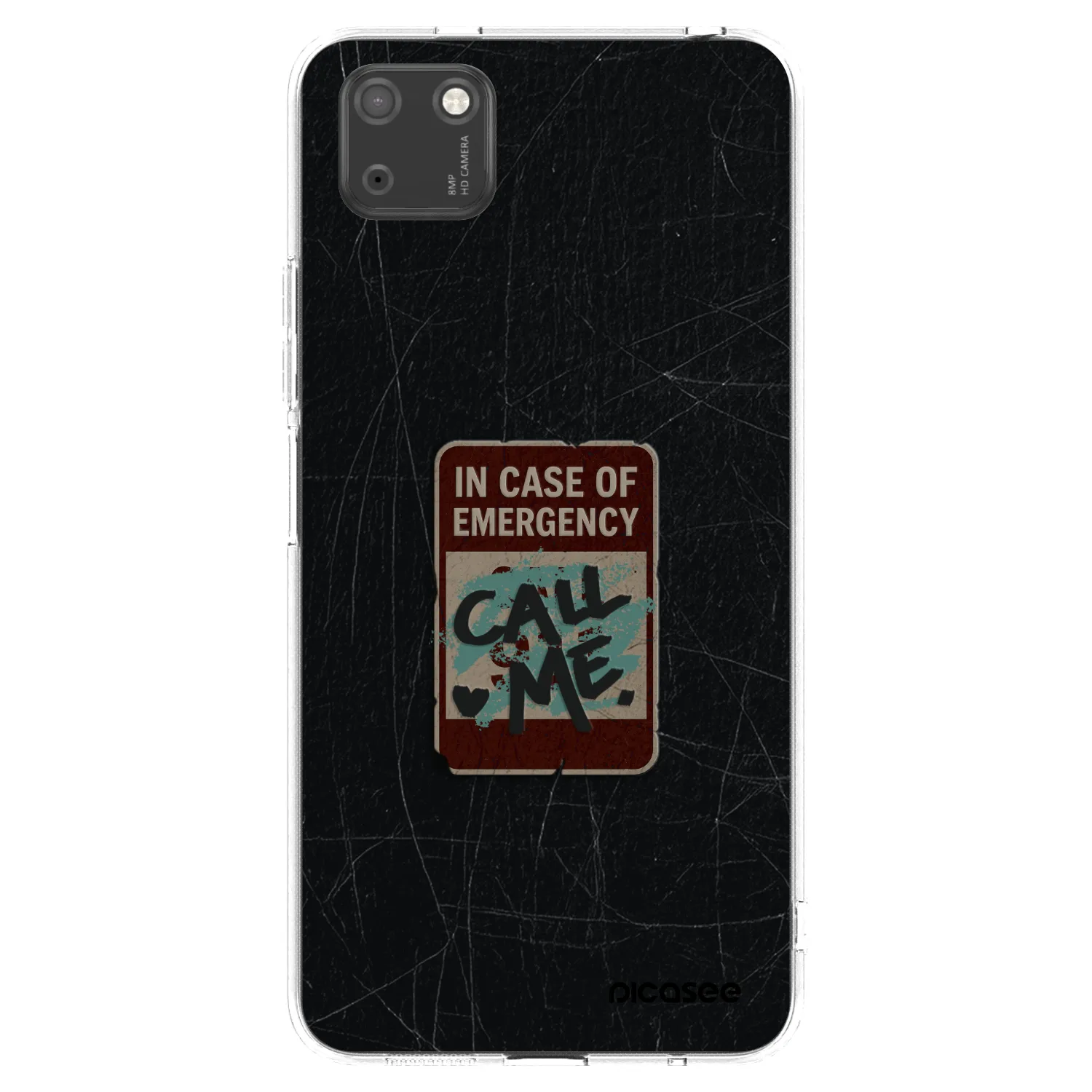 Picasee διαφανής θήκη σιλικόνης Huawei Y5P - EMERGENCY