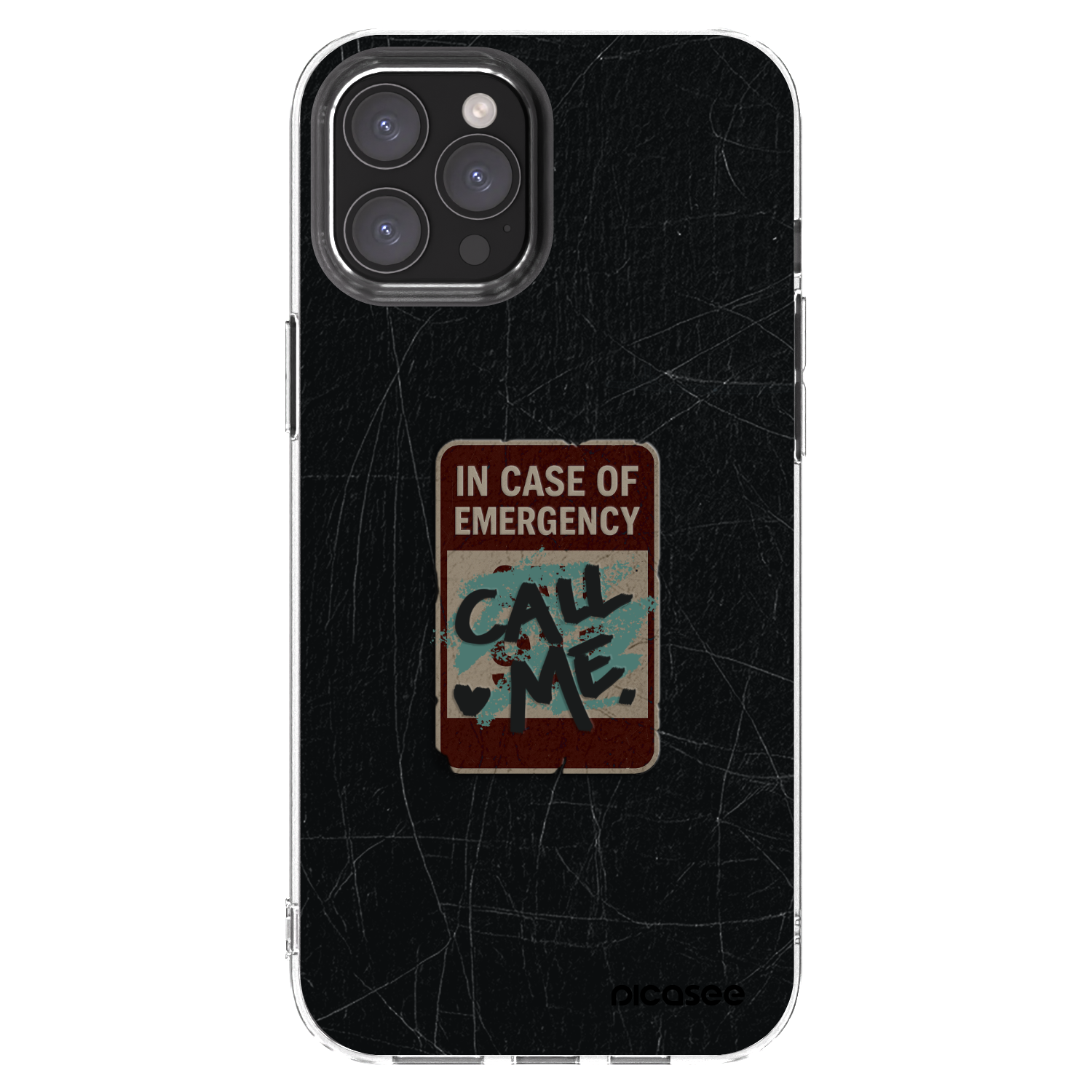 Picasee διαφανής θήκη σιλικόνης Apple iPhone 12 Pro Max - EMERGENCY