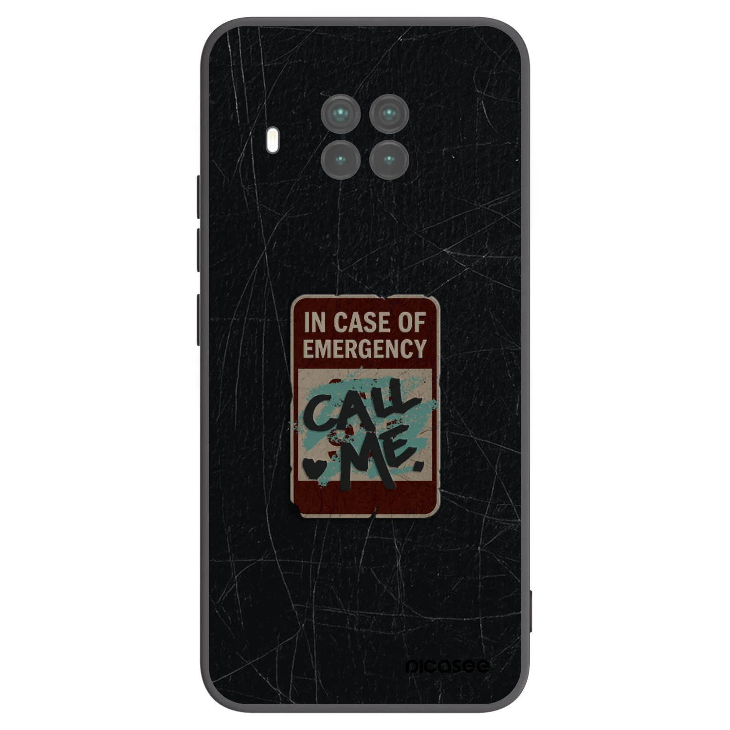 Picasee Μαύρη θήκη σιλικόνης για Xiaomi Mi 10T Lite - EMERGENCY