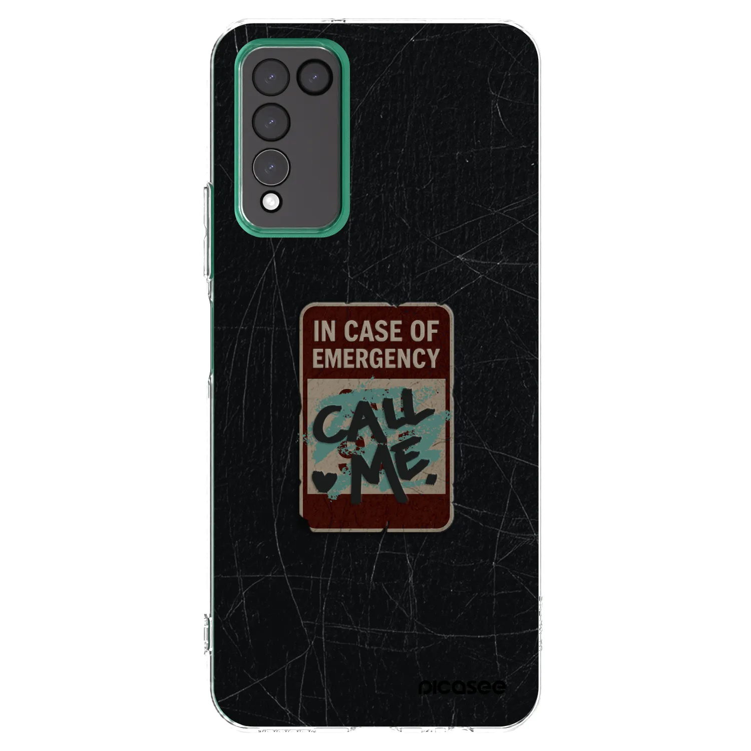 Picasee διαφανής θήκη σιλικόνης Honor 10X Lite - EMERGENCY