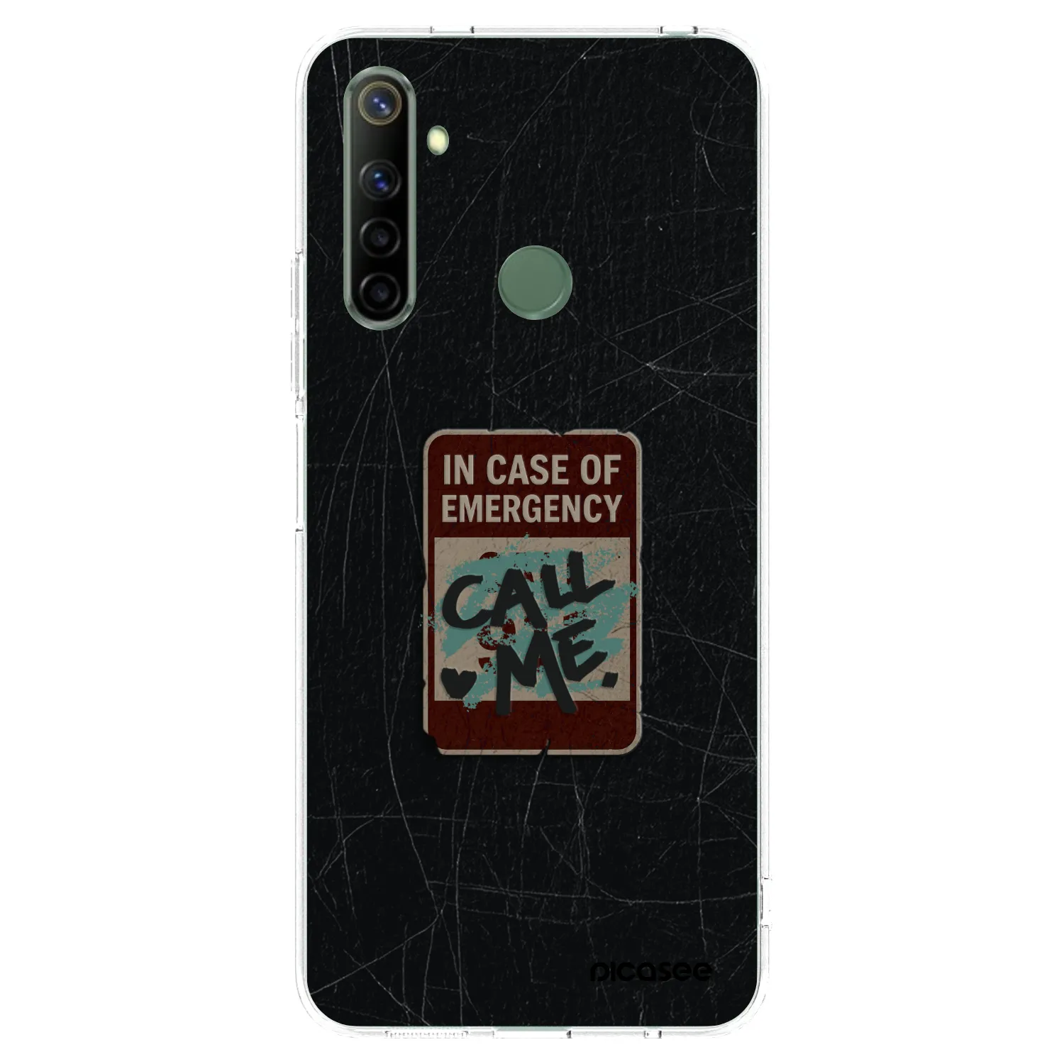 Picasee διαφανής θήκη σιλικόνης Realme 6i - EMERGENCY