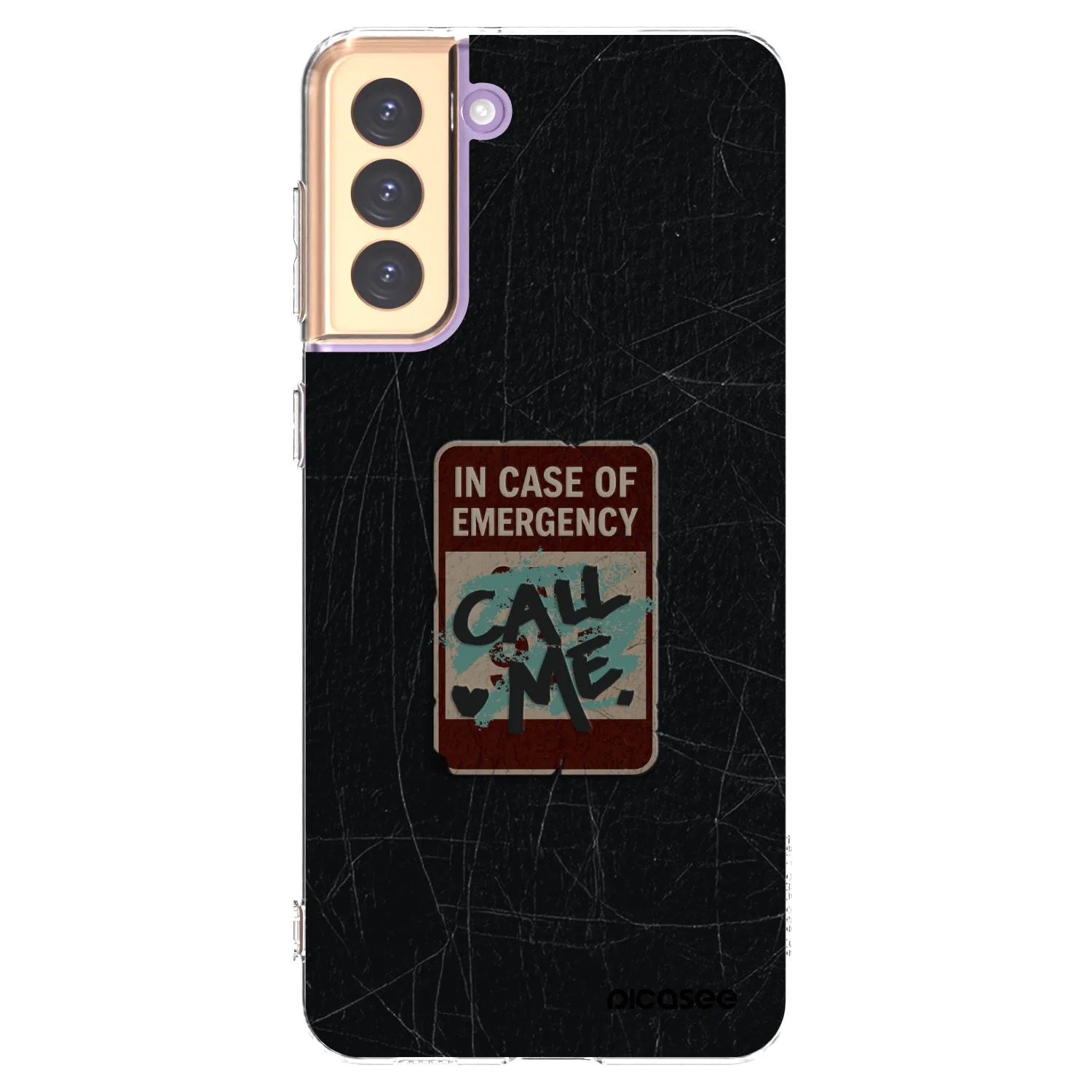 Picasee διαφανής θήκη σιλικόνης Samsung Galaxy S21+ 5G G996F - EMERGENCY