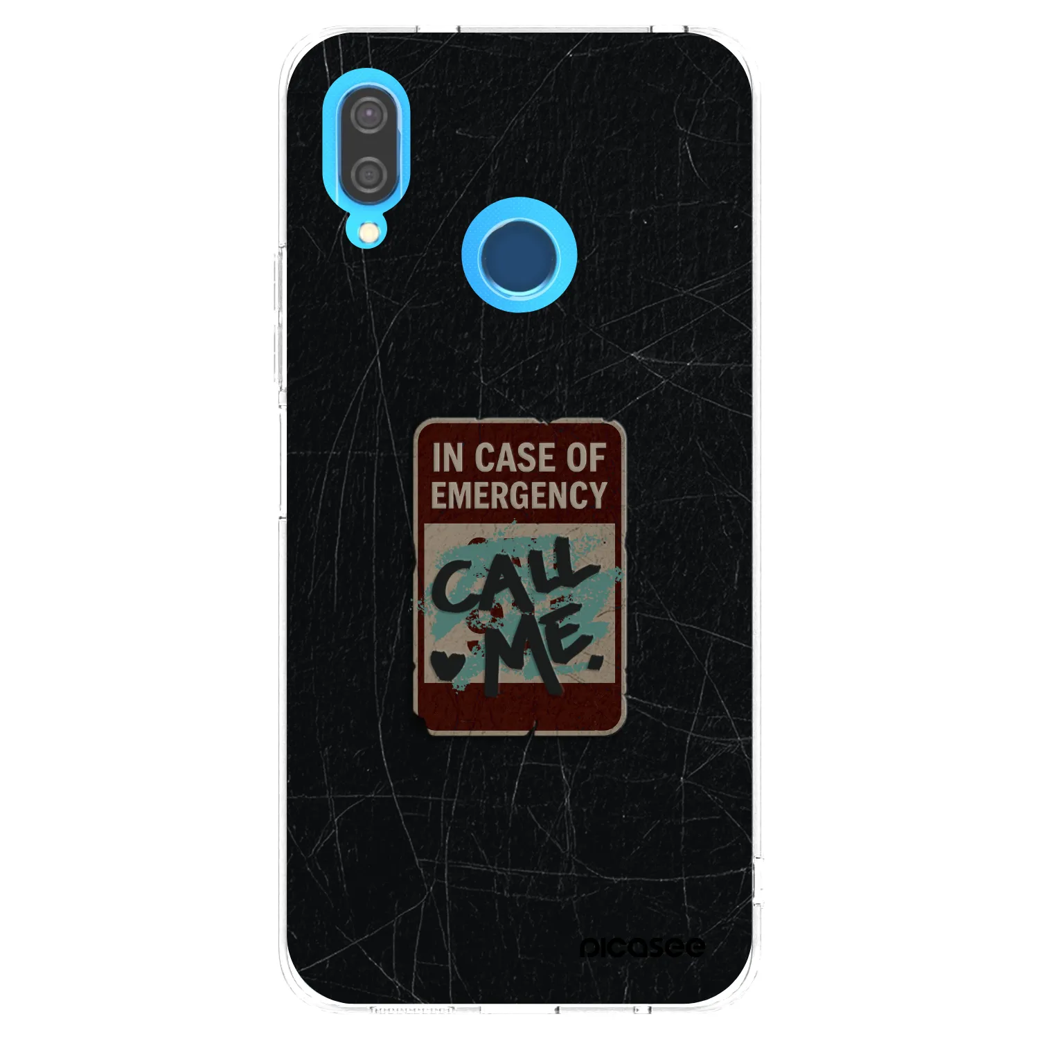 Picasee διαφανής θήκη σιλικόνης Huawei P20 Lite - EMERGENCY