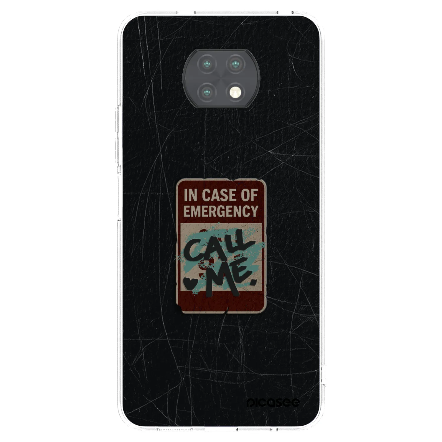 Picasee διαφανής θήκη σιλικόνης Xiaomi Redmi Note 9T - EMERGENCY