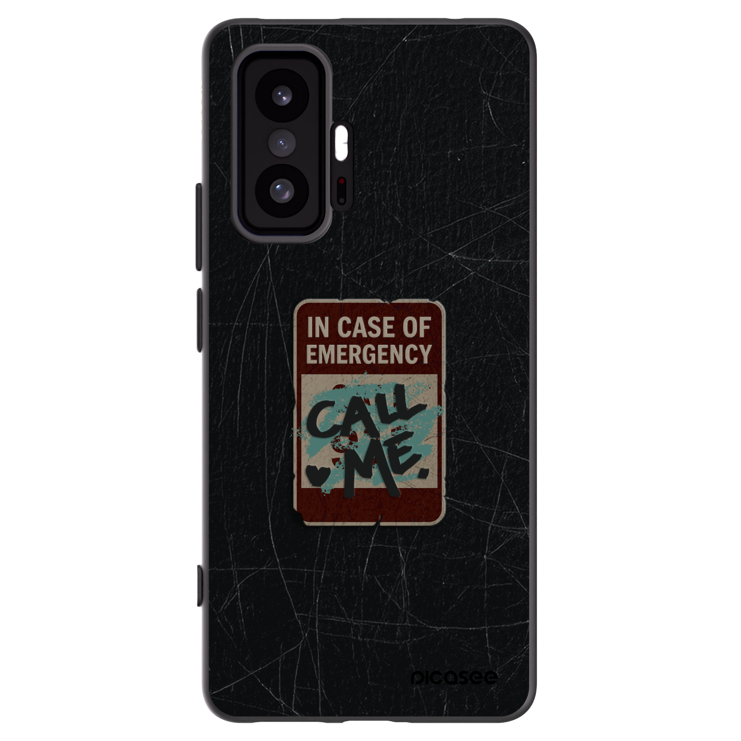 Picasee Μαύρη θήκη σιλικόνης για Xiaomi 11T - EMERGENCY