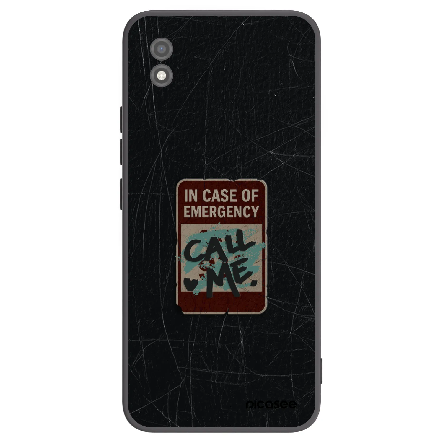 Picasee Μαύρη θήκη σιλικόνης για Realme C11 (2021) - EMERGENCY