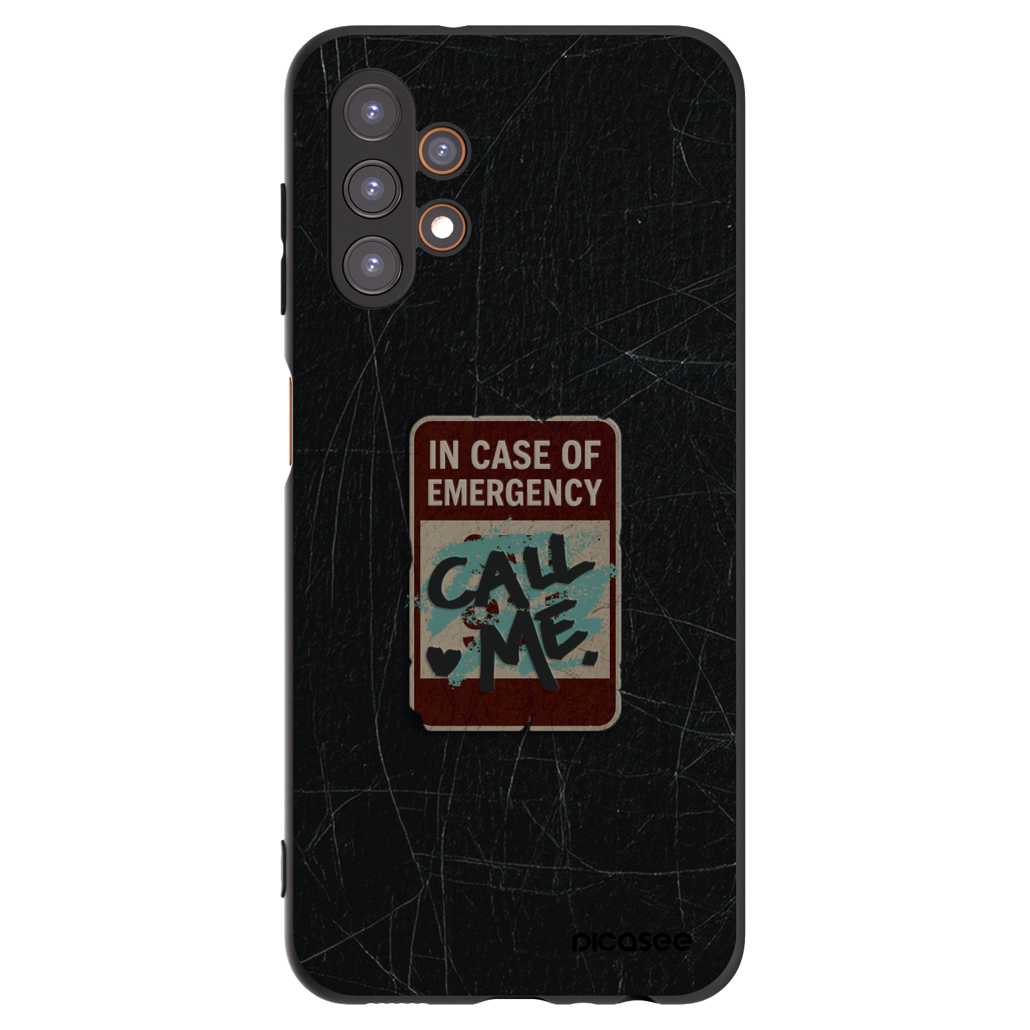 Picasee Μαύρη θήκη σιλικόνης για Samsung Galaxy A13 4G A135 - EMERGENCY