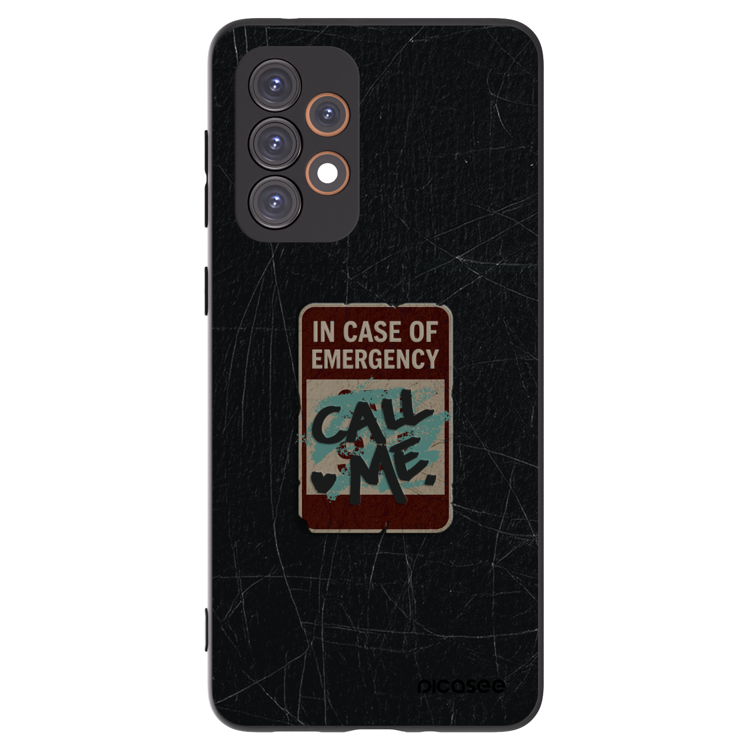 Picasee Μαύρη θήκη σιλικόνης για Samsung Galaxy A33 5G A336 - EMERGENCY