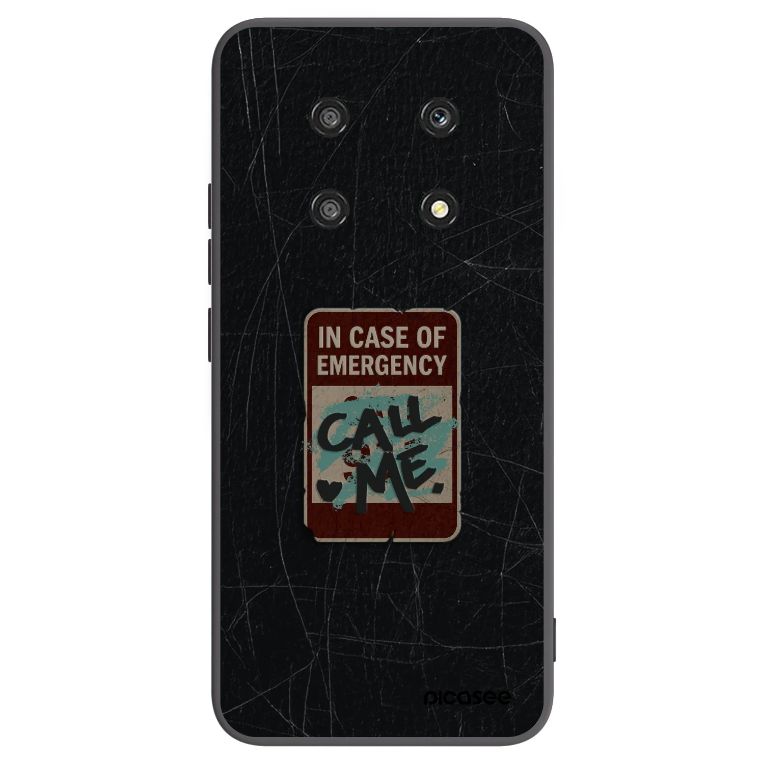 Picasee Μαύρη θήκη σιλικόνης για Honor Magic4 Lite 5G - EMERGENCY