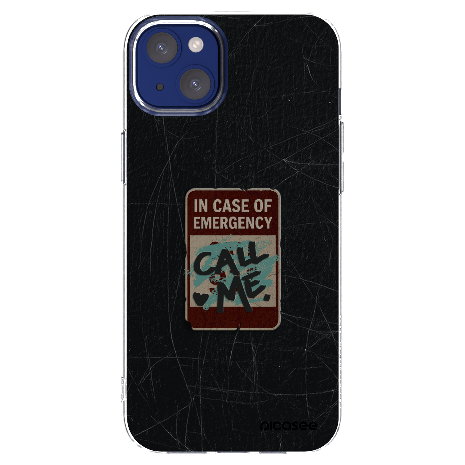 Picasee διαφανής θήκη σιλικόνης Apple iPhone 14 Plus - EMERGENCY