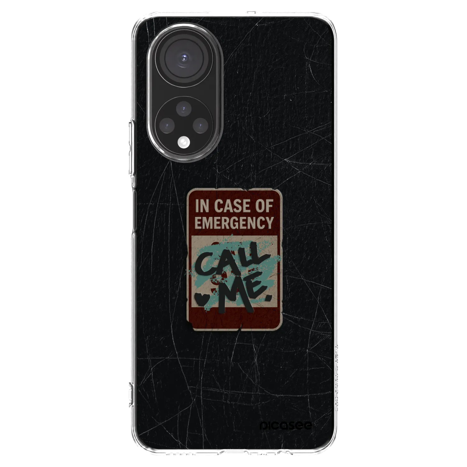 Picasee διαφανής θήκη σιλικόνης Honor X7 - EMERGENCY