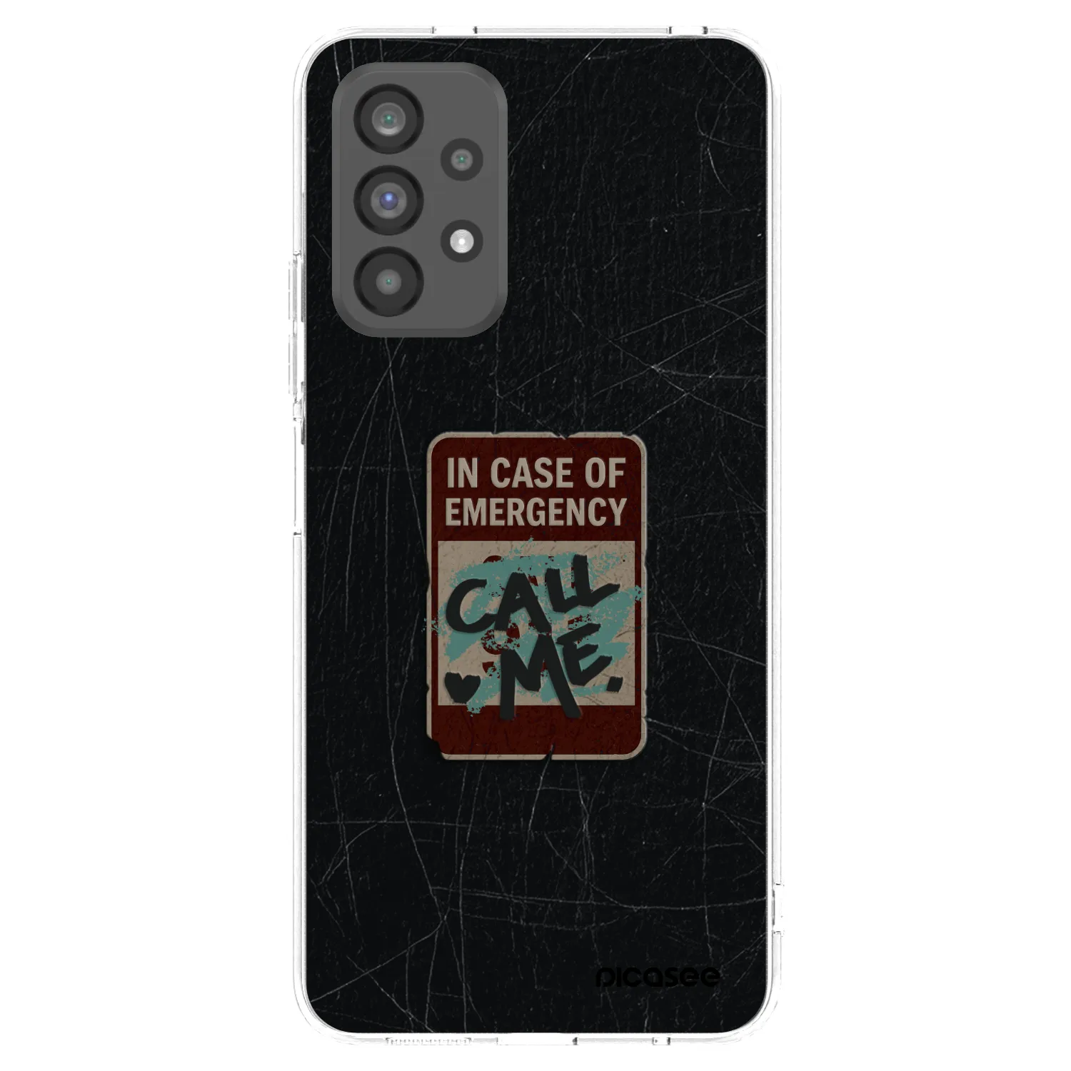 Picasee διαφανής θήκη σιλικόνης Samsung Galaxy A73 5G - EMERGENCY