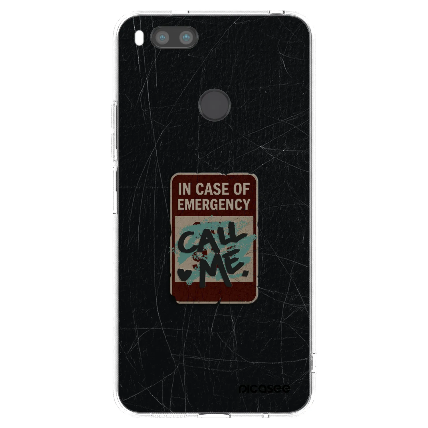 Picasee διαφανής θήκη σιλικόνης Xiaomi Redmi A1 - EMERGENCY