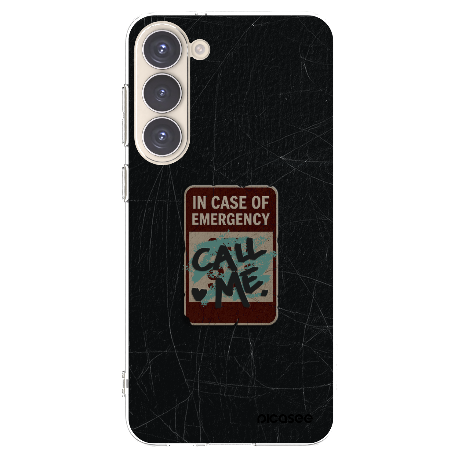 Picasee διαφανής θήκη σιλικόνης Samsung Galaxy S23+ 5G - EMERGENCY