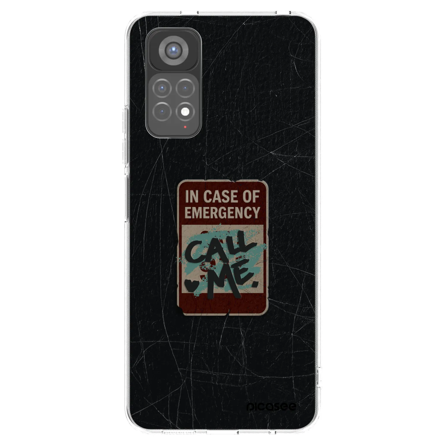 Picasee διαφανής θήκη σιλικόνης Xiaomi Redmi Note 11S 5G - EMERGENCY