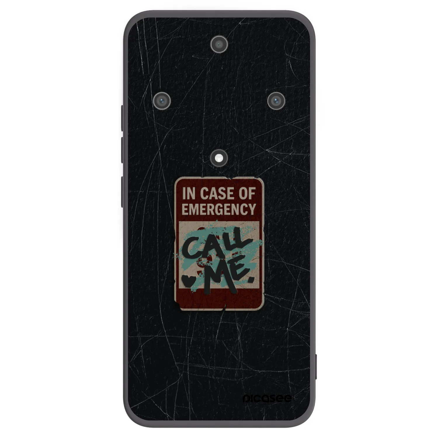 Picasee Μαύρη θήκη σιλικόνης για Honor Magic5 Lite 5G - EMERGENCY