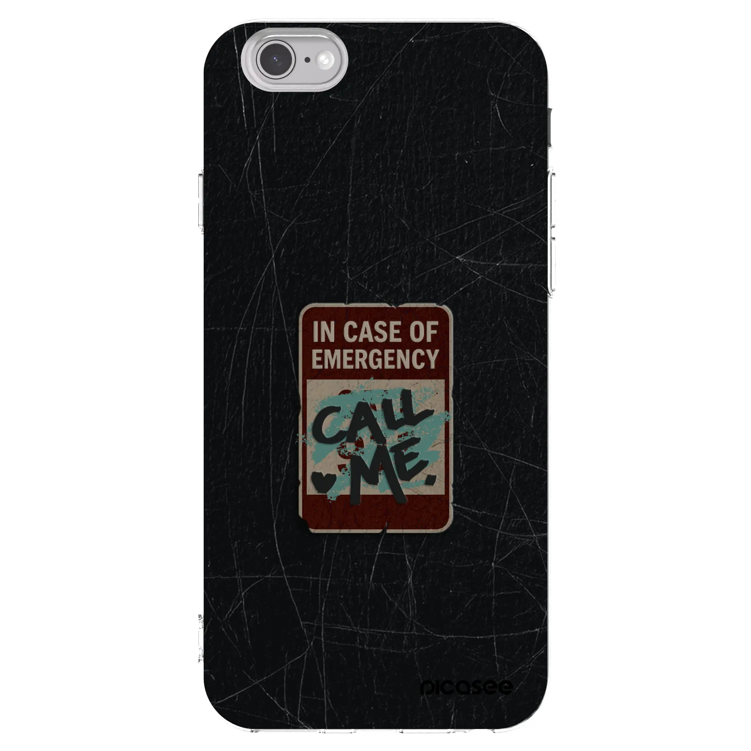 Picasee διαφανής θήκη σιλικόνης Apple iPhone 6/6S - EMERGENCY