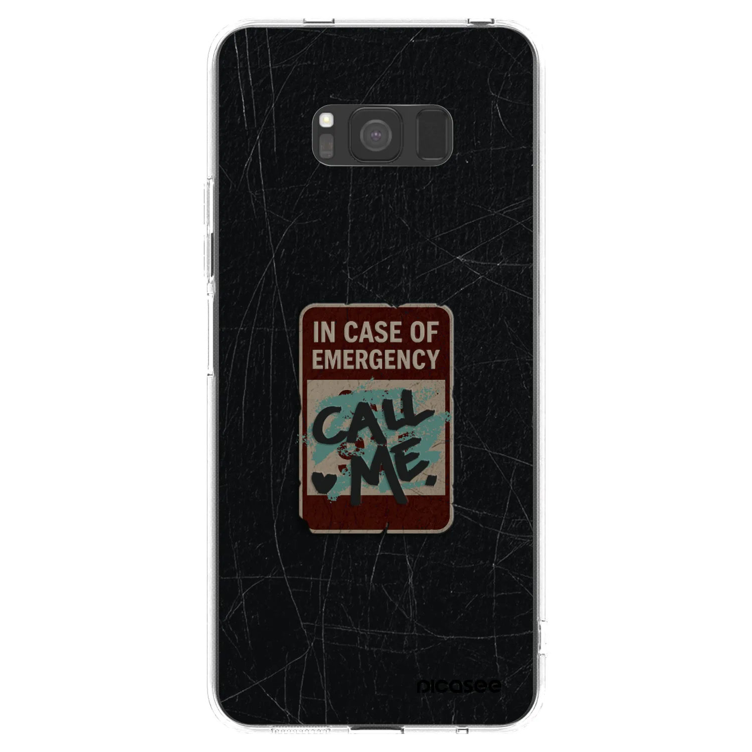 Picasee διαφανής θήκη σιλικόνης Samsung Galaxy S8 G950F - EMERGENCY