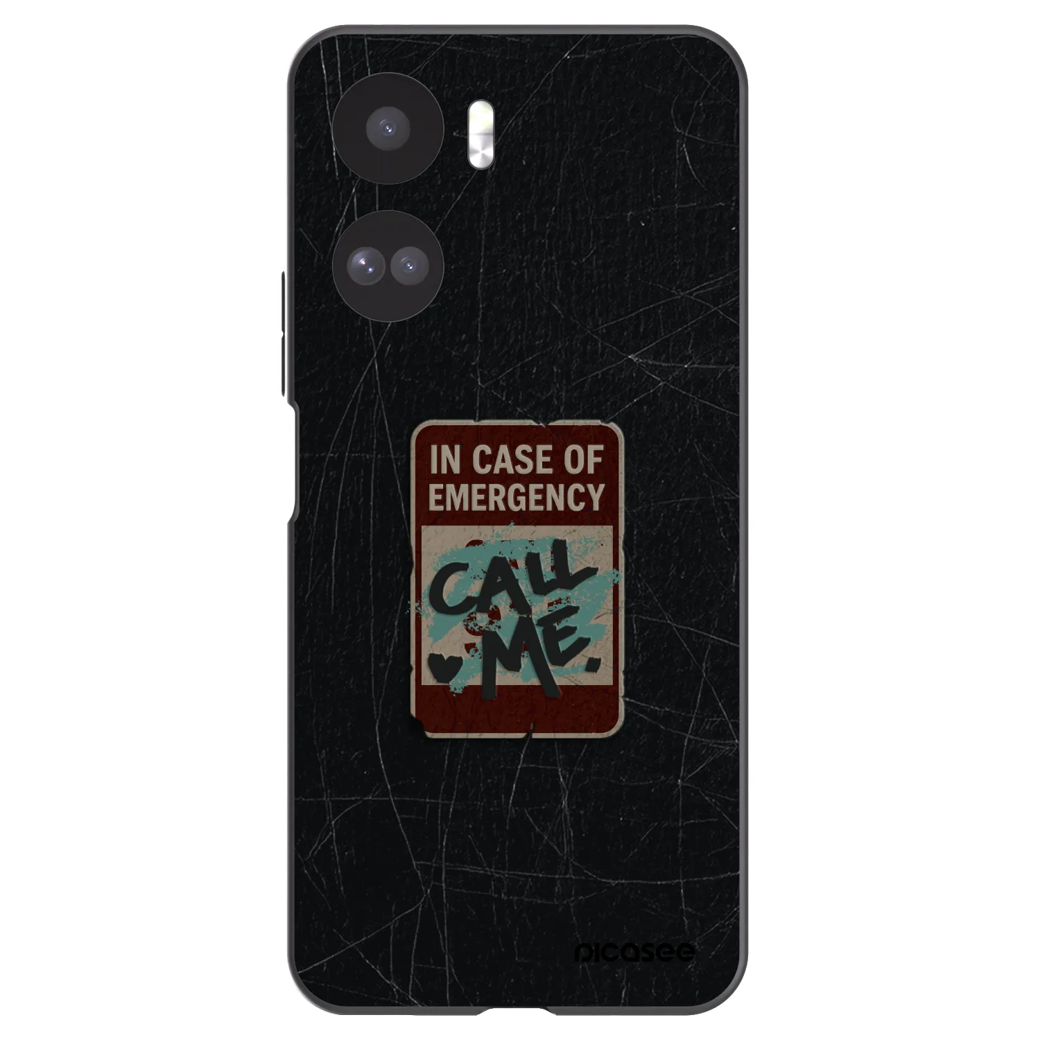Picasee Μαύρη θήκη σιλικόνης για Honor 90 Lite 5G - EMERGENCY