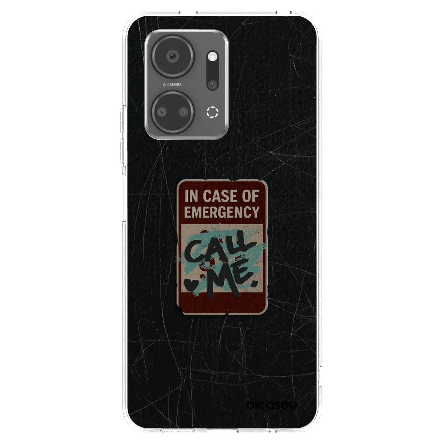 Picasee διαφανής θήκη σιλικόνης Honor X7a - EMERGENCY