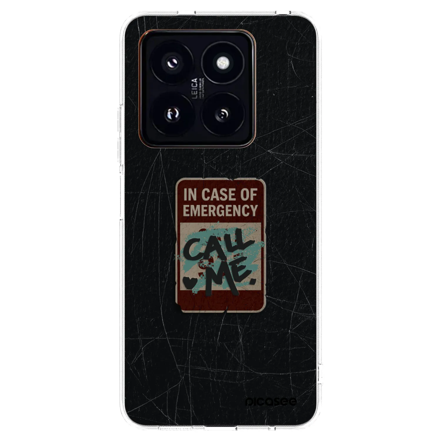 Picasee διαφανής θήκη σιλικόνης Xiaomi 14 Pro - EMERGENCY