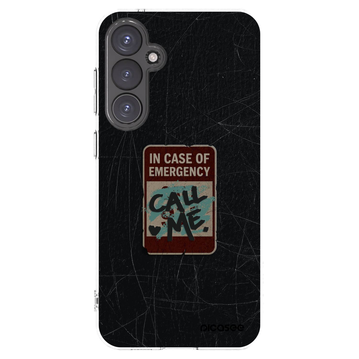 Picasee διαφανής θήκη σιλικόνης Samsung Galaxy S23 FE S711B - EMERGENCY