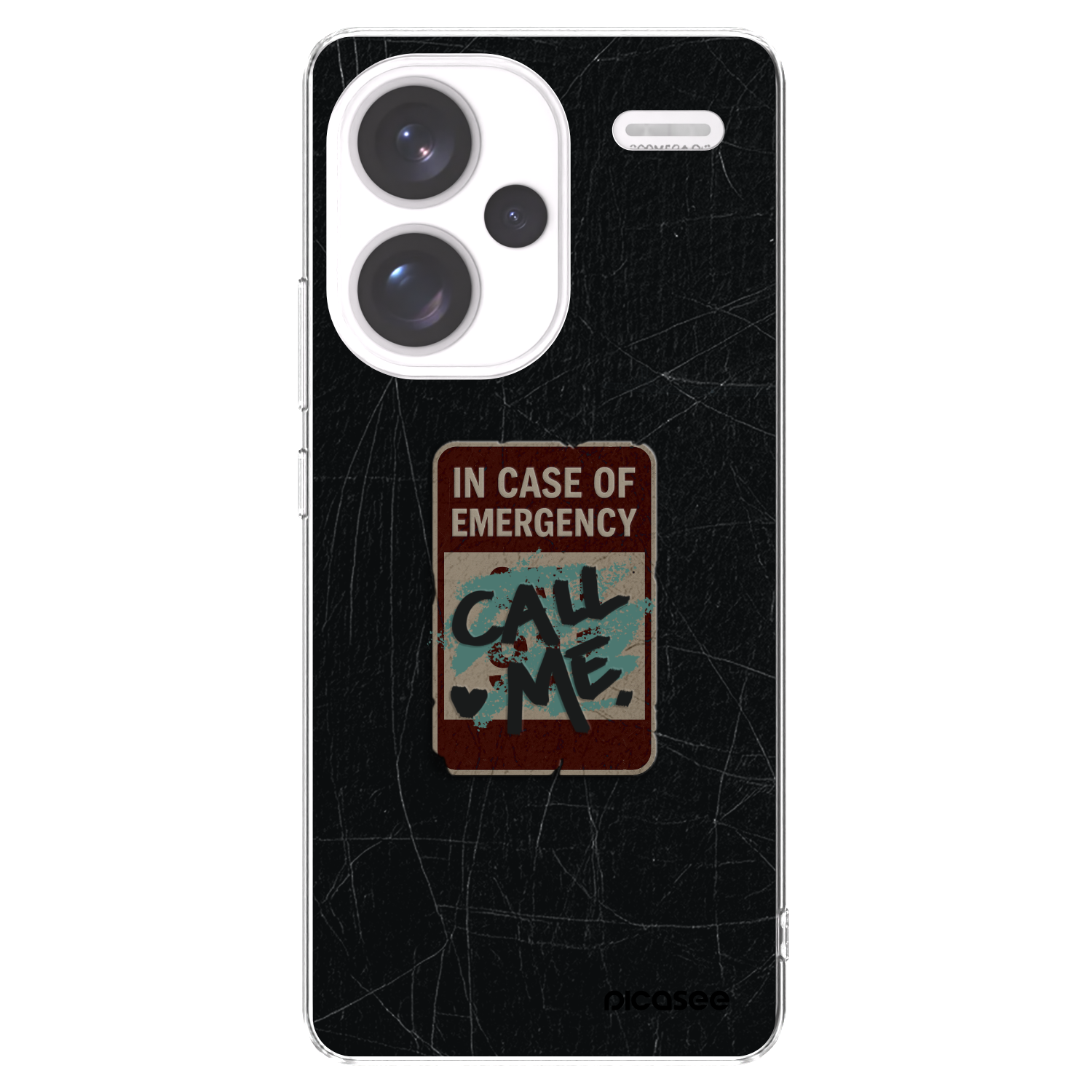 Picasee διαφανής θήκη σιλικόνης Xiaomi Redmi Note 13 Pro+ 5G - EMERGENCY