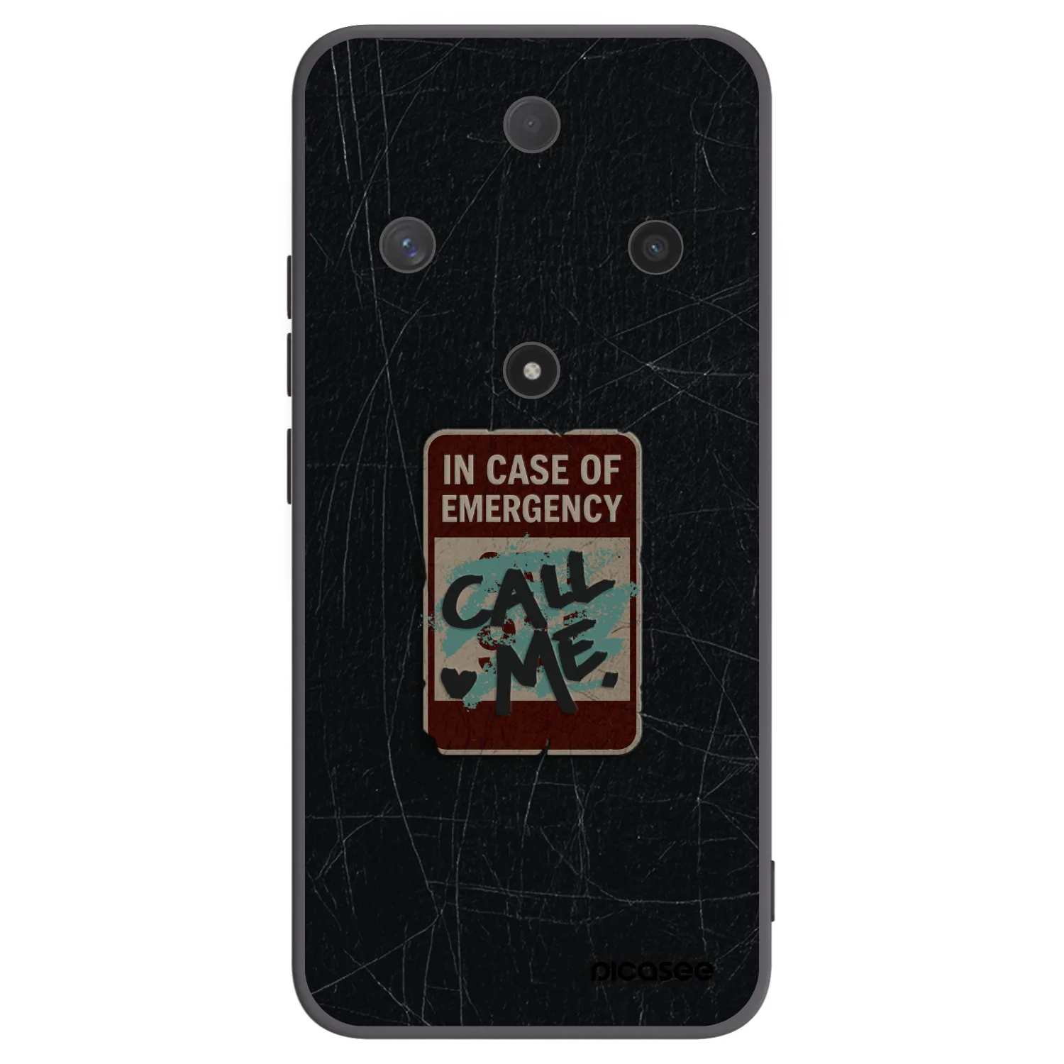 Picasee Μαύρη θήκη σιλικόνης για Honor Magic6 Lite 5G - EMERGENCY