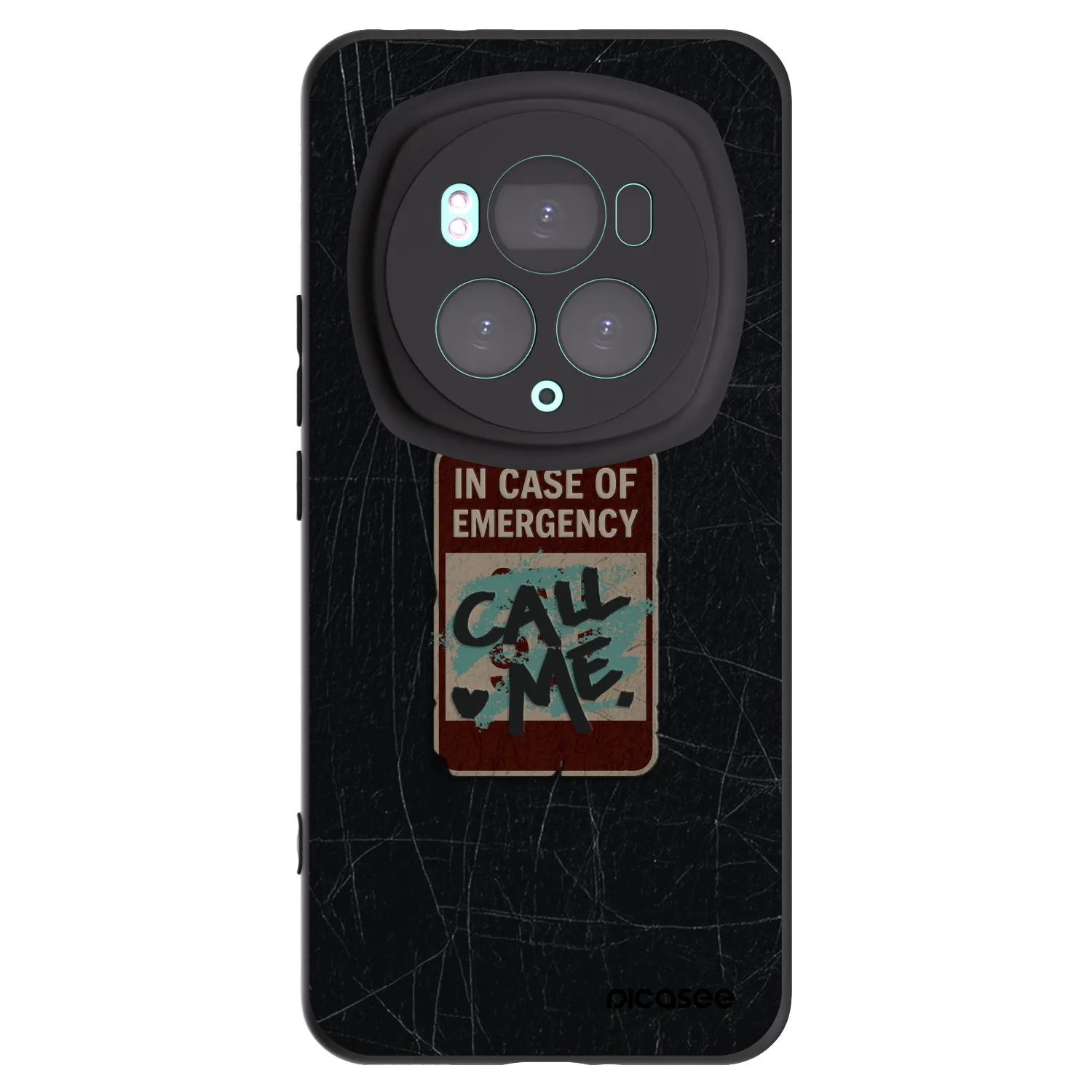 Picasee Μαύρη θήκη σιλικόνης για Honor Magic6 Pro - EMERGENCY