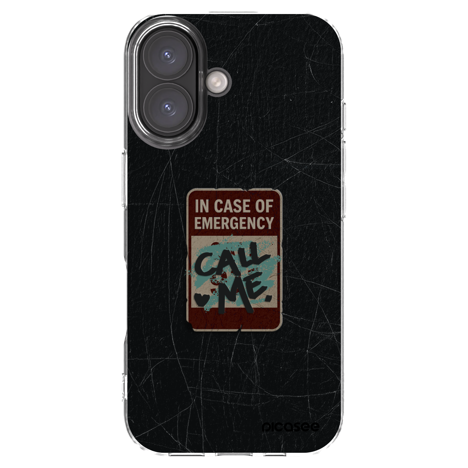 Picasee διαφανής θήκη σιλικόνης Apple iPhone 16 - EMERGENCY