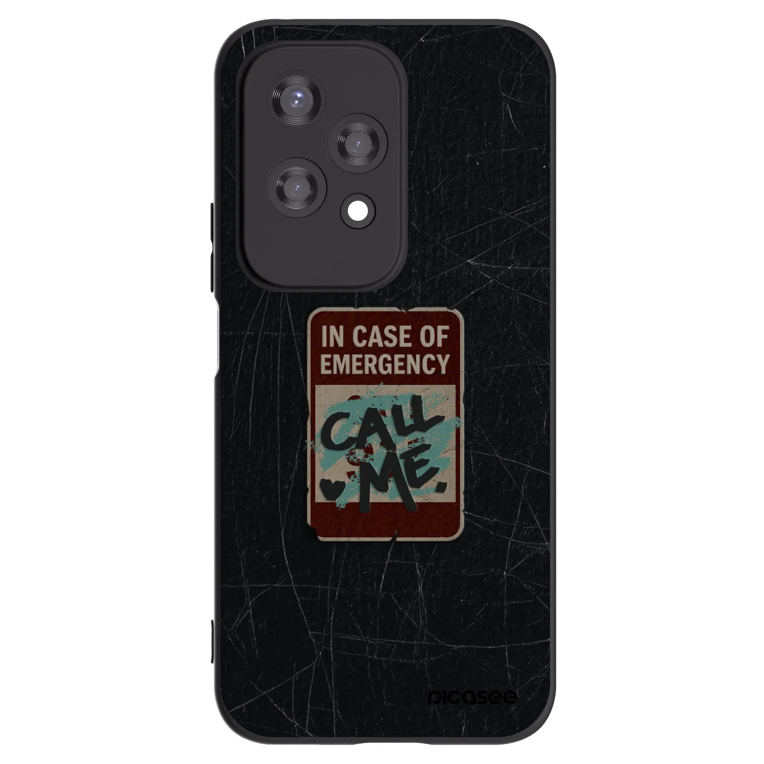 Picasee Μαύρη θήκη σιλικόνης για Honor 200 Lite - EMERGENCY