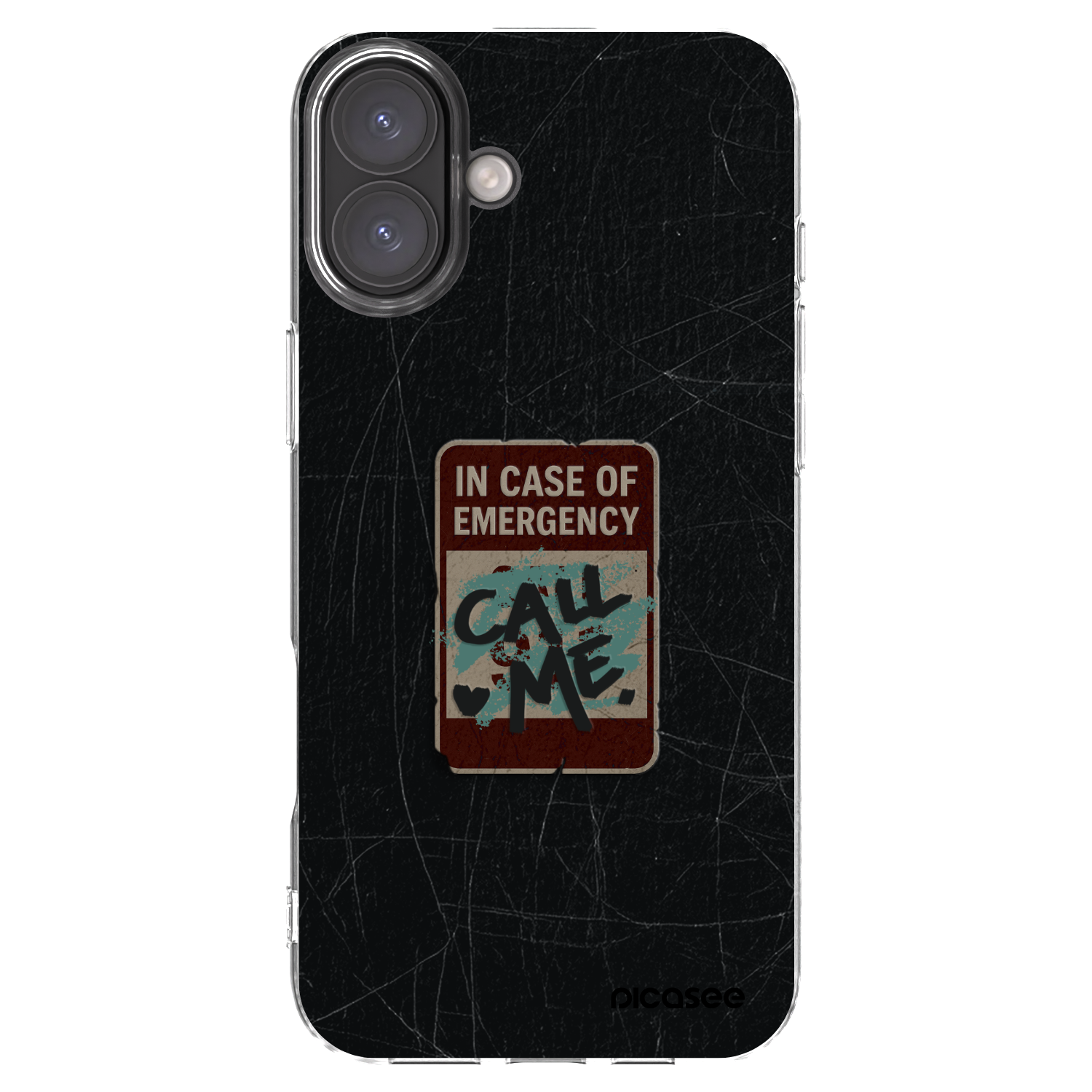 Picasee διαφανής θήκη σιλικόνης Apple iPhone 16 Plus - EMERGENCY