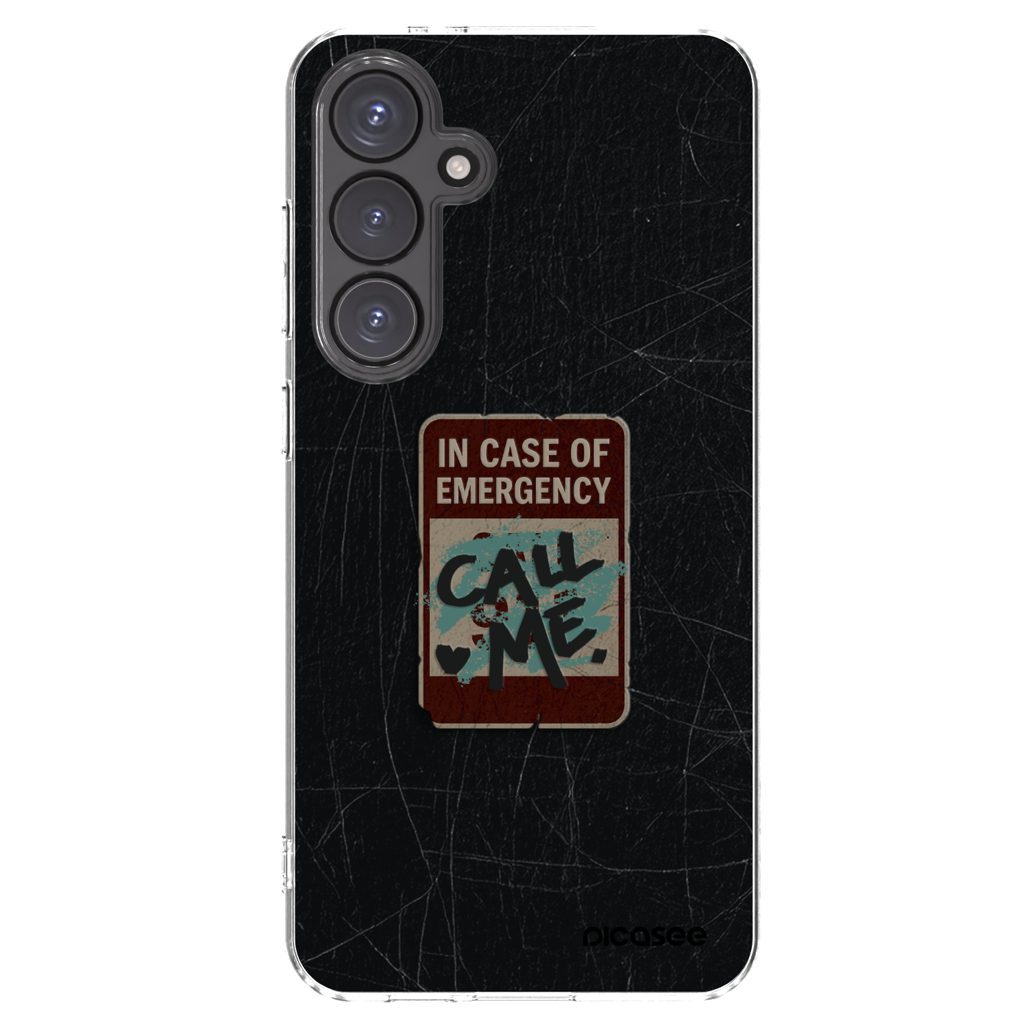 Picasee διαφανής θήκη σιλικόνης Samsung Galaxy S24 FE S721B - EMERGENCY