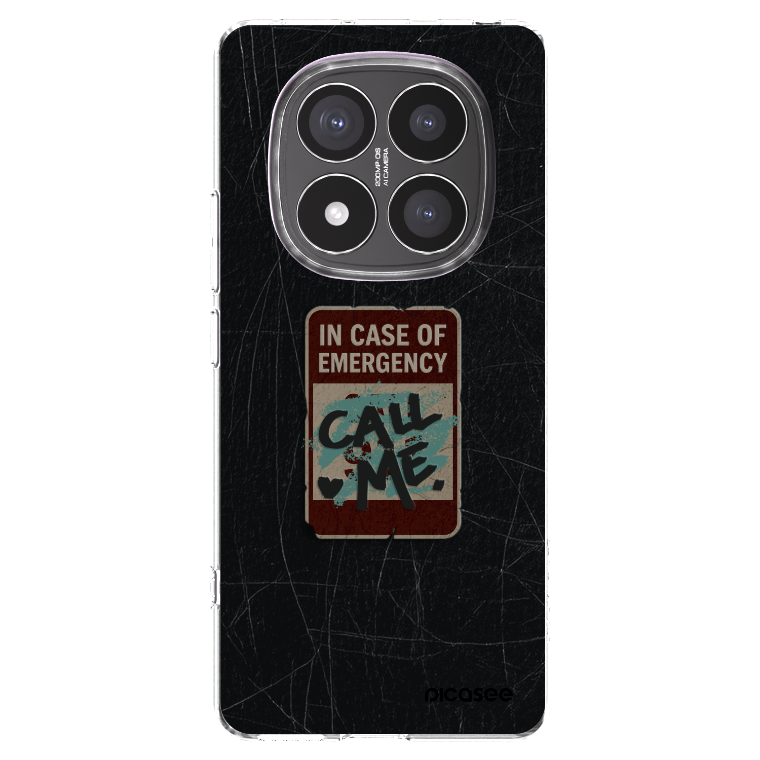 Picasee διαφανής θήκη σιλικόνης Xiaomi Redmi Note 14 Pro+ 5G - EMERGENCY