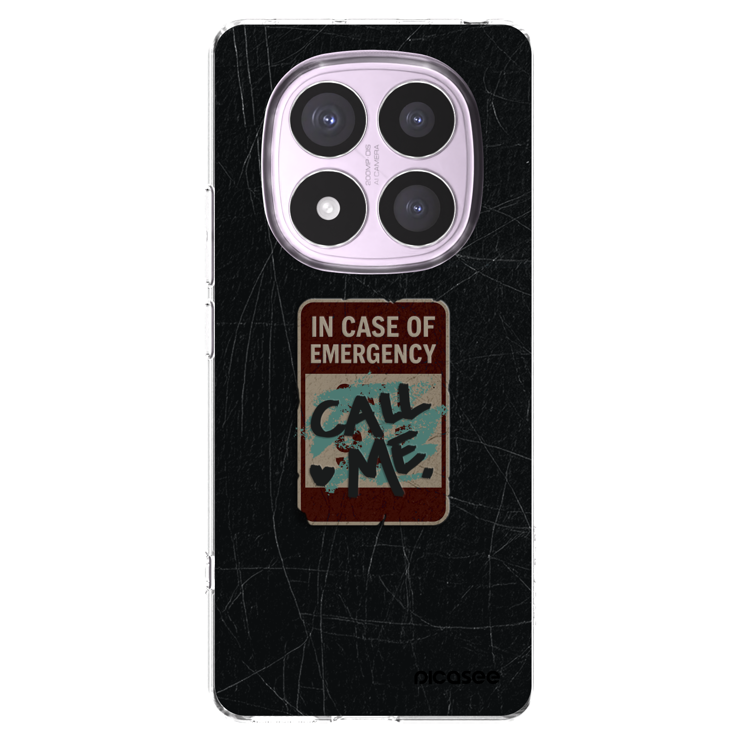 Picasee διαφανής θήκη σιλικόνης Xiaomi Redmi Note 14 Pro 5G - EMERGENCY